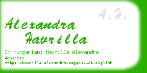 alexandra havrilla business card